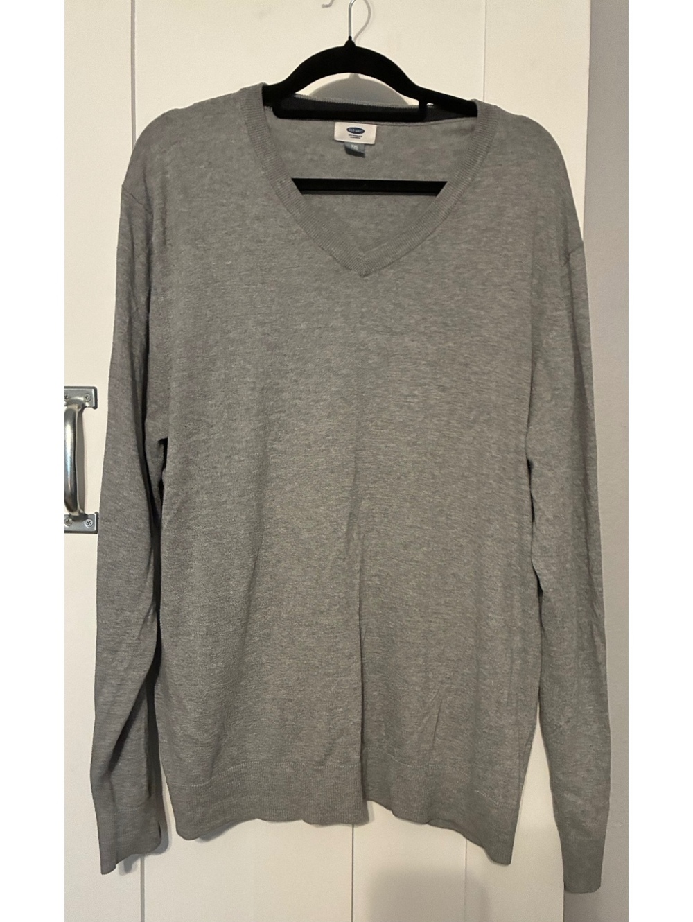 Old Navy Heather Gray V-Neck Sweater Size XXL